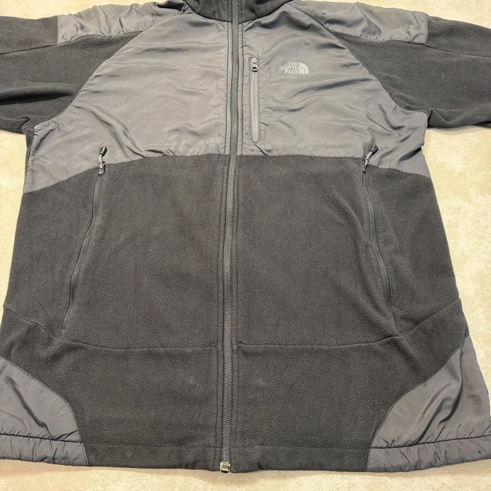 The North Face Cascade Polartec Fleece Jacket Mens L Black Full Zip Outdoor